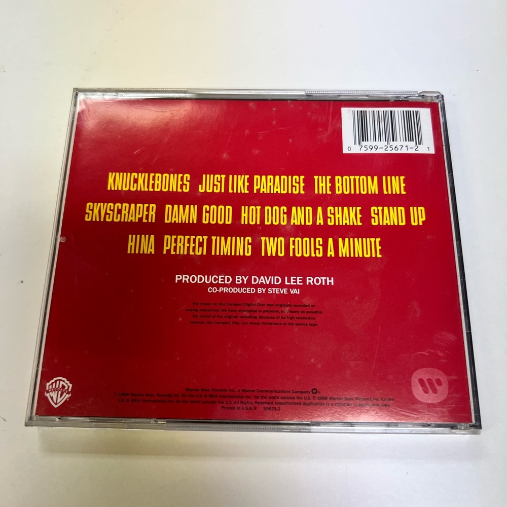 David Lee Roth Skyscraper CD - Picture 2 of 5